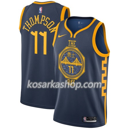 Dres Golden State Warriors Klay Thompson 11 Nike 2018-19 City Edition Navy Swingman Dres Golden State Warriors Klay Thompson 11 Nike 2018-19 City Edition Navy Swingman